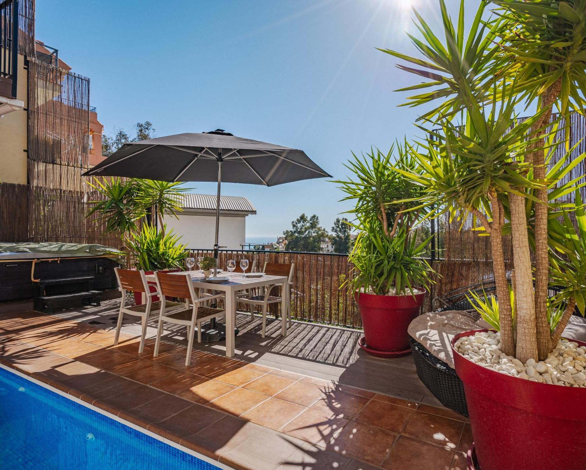 Private Luxurious Hillside Villa With Pool & Sea Views For 8 To 10 Ppl Fuengirola Luaran gambar